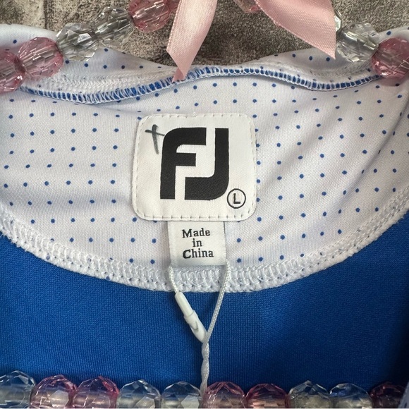 NWT Footjoy Double Layer Jersey Full Zip Hoody sweater Royal blue - Picture 3 of 13